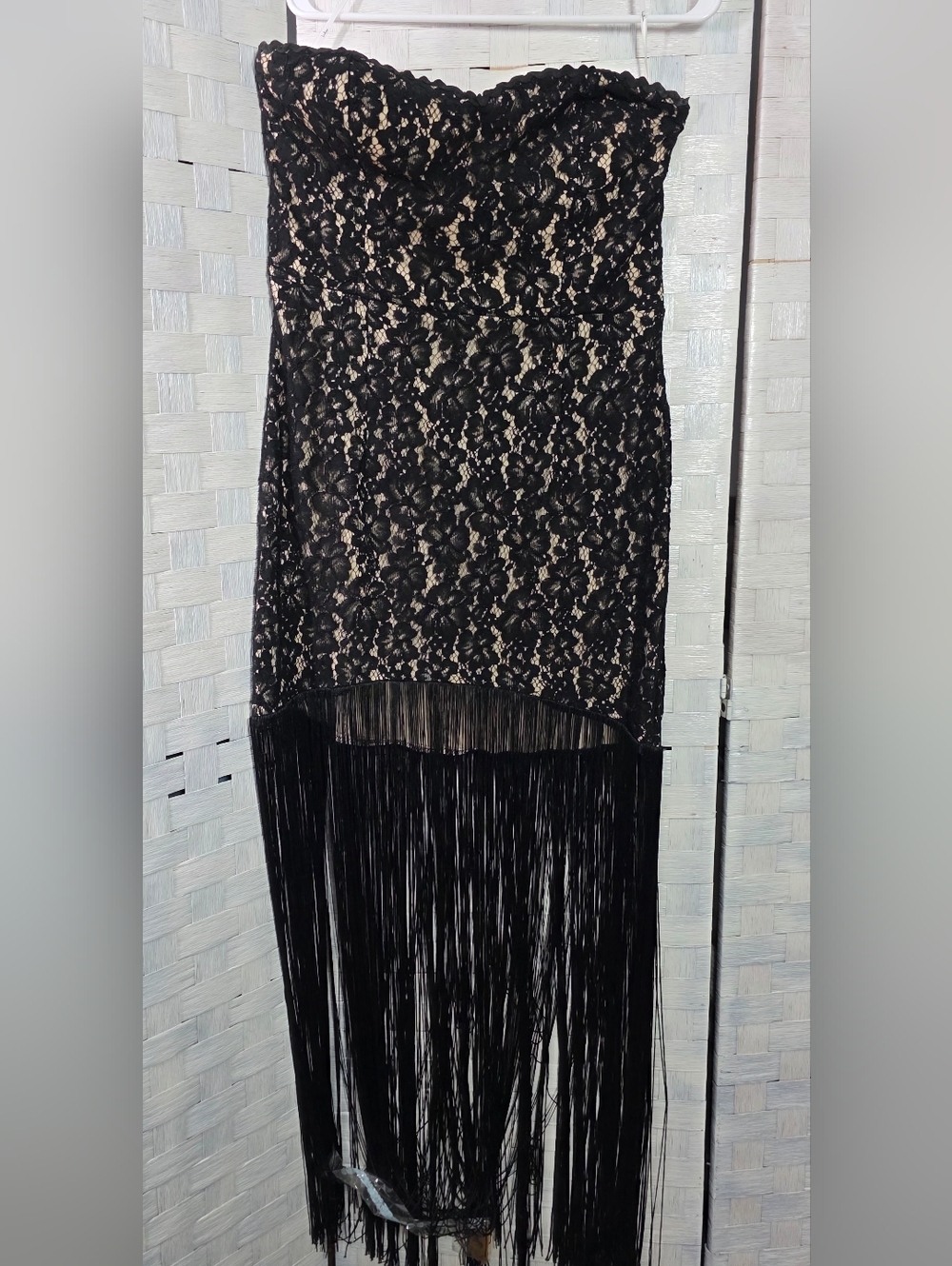 LULU'S Strapless Fringe Dress - Picture 10 of 10